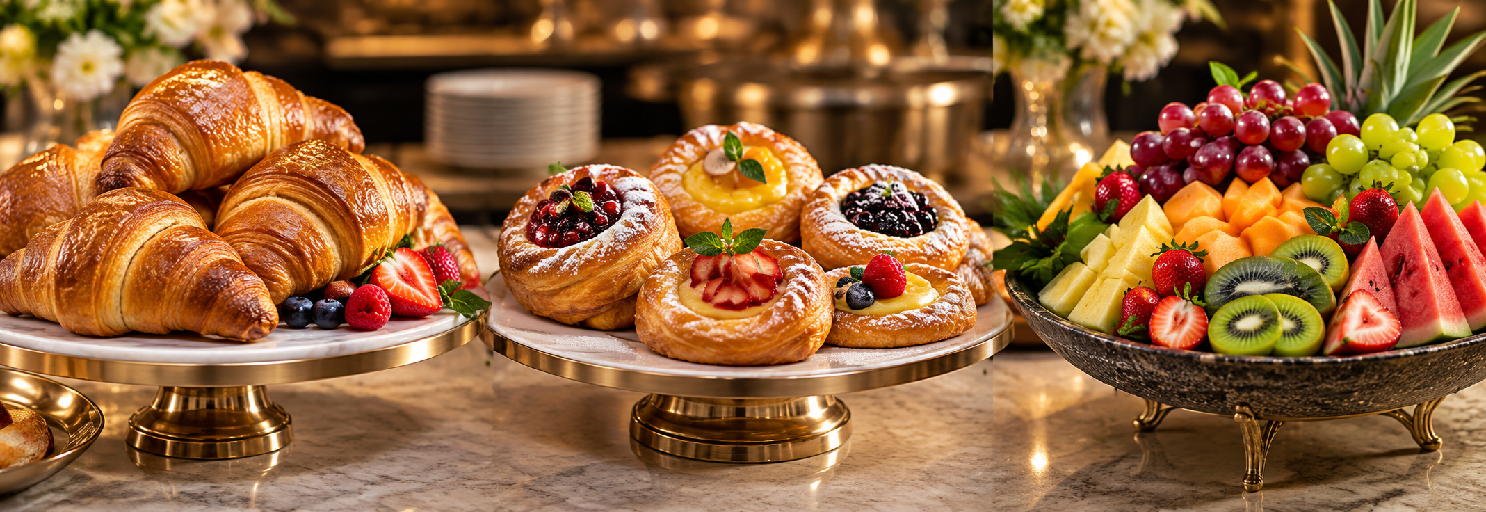 Luxury South Asian appetizers display