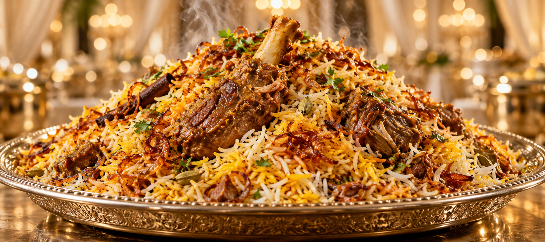 Luxury South Asian appetizers display