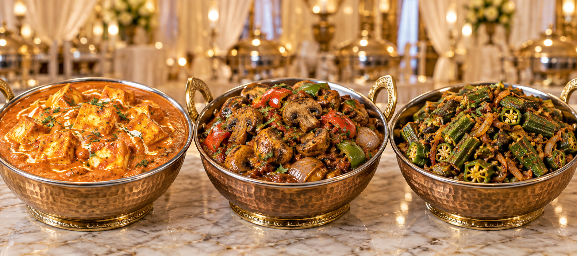Grand royal Indian banquet feast spread