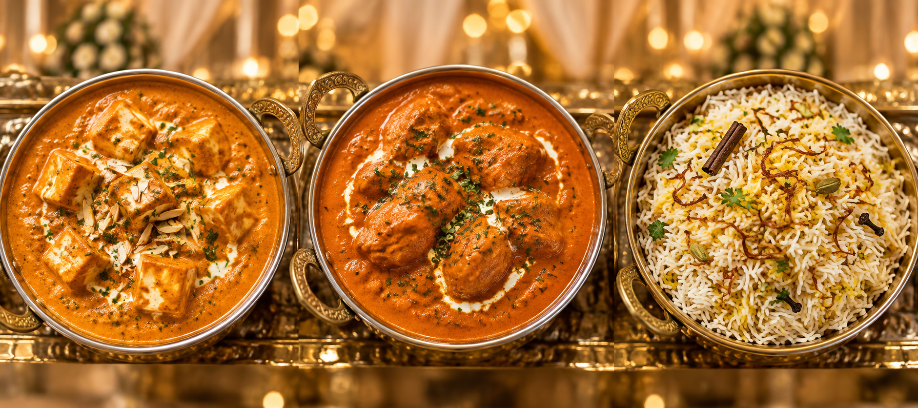 Grand royal Indian banquet feast spread